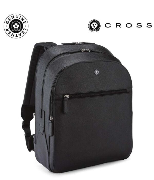 cross leather backpack