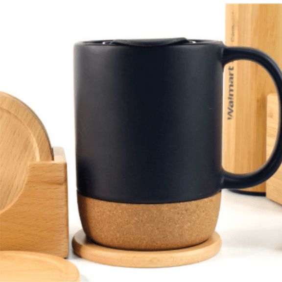 WOOD COASTERS SET